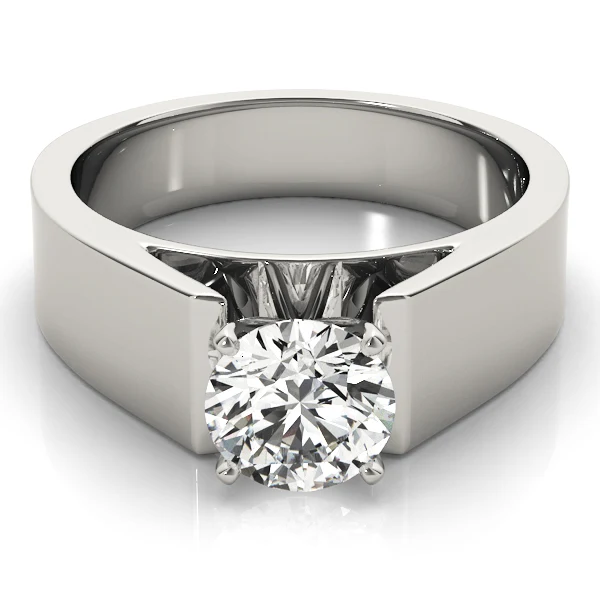 1.00-1.25CT VS-F Lab Grown Diamond Engagement Ring Bold Cathedral Style 14K Solid Gold Band - Image 10