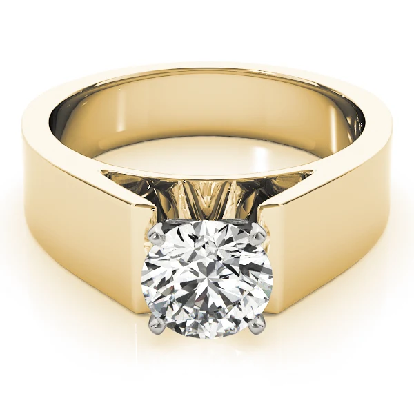 1.00-1.25CT VS-F Lab Grown Diamond Engagement Ring Bold Cathedral Style 14K Solid Gold Band - Image 11