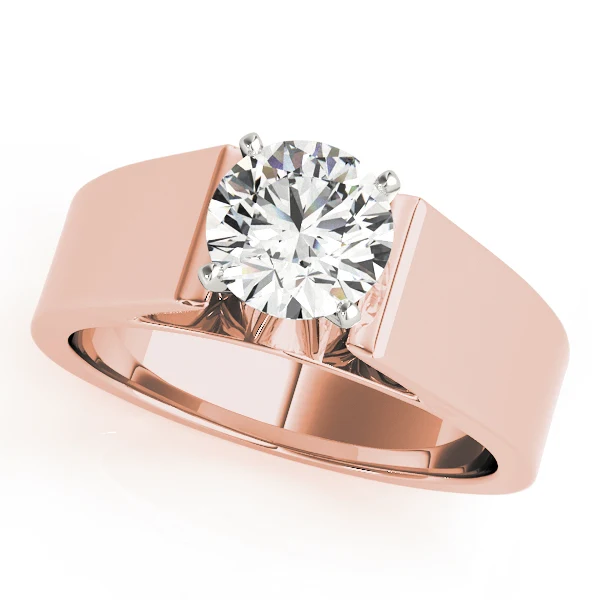 1.00-1.25CT VS-F Lab Grown Diamond Engagement Ring Bold Cathedral Style 14K Solid Gold Band - Image 3
