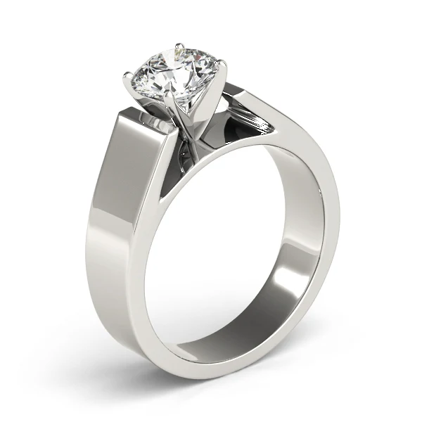 1.00-1.25CT VS-F Lab Grown Diamond Engagement Ring Bold Cathedral Style 14K Solid Gold Band - Image 4