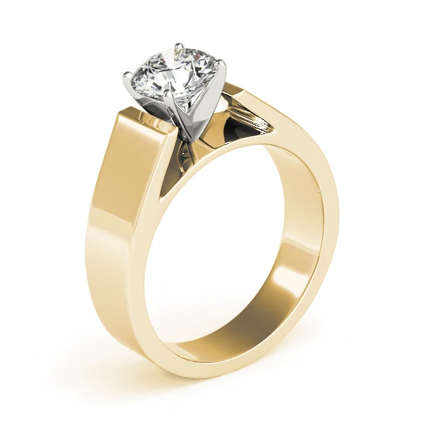 1.00-1.25CT VS-F Lab Grown Diamond Engagement Ring Bold Cathedral Style 14K Solid Gold Band - Image 5