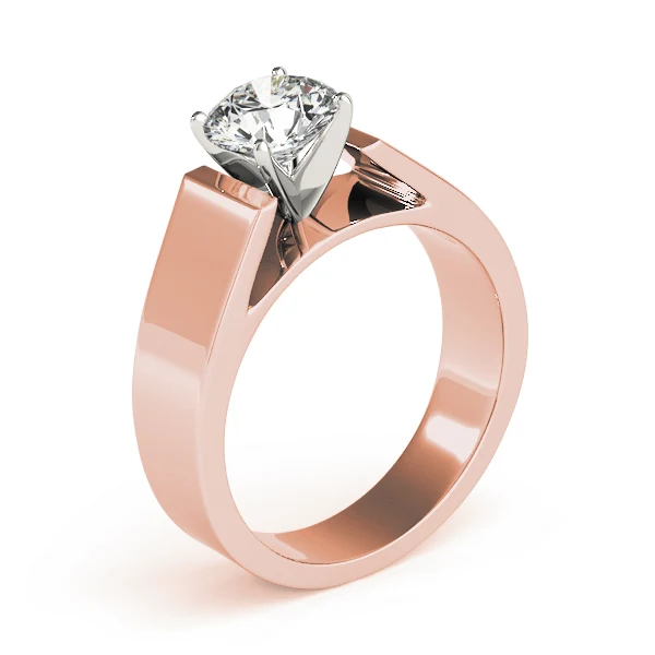 1.00-1.25CT VS-F Lab Grown Diamond Engagement Ring Bold Cathedral Style 14K Solid Gold Band - Image 6