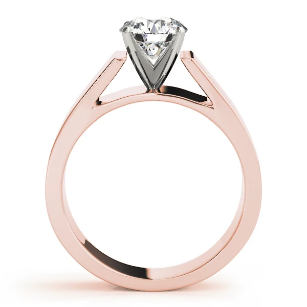 1.00-1.25CT VS-F Lab Grown Diamond Engagement Ring Bold Cathedral Style 14K Solid Gold Band - Image 8