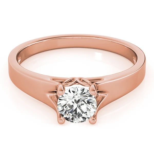 1.00-2.00CT VS-F Lab Grown Diamond Engagement Ring Elegant 14K Solid Gold Solitaire - Image 11