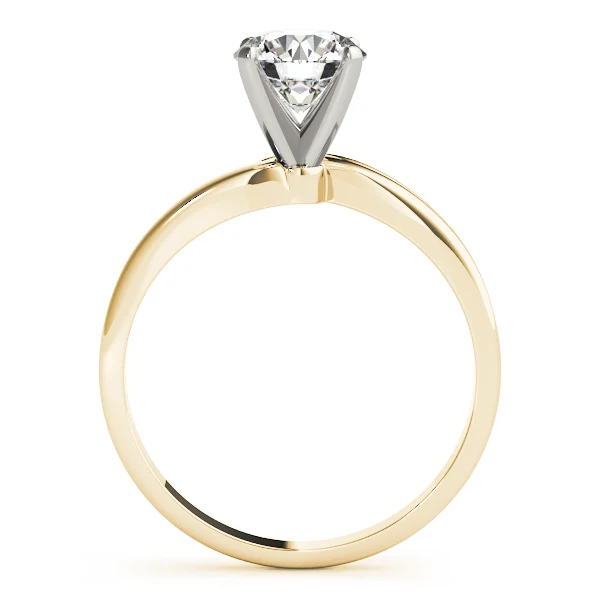 1.00-3.00 Carat VS F Round Lab Grown Diamond Solitaire Swirl Engagement Ring 14K Solid Gold - Image 4