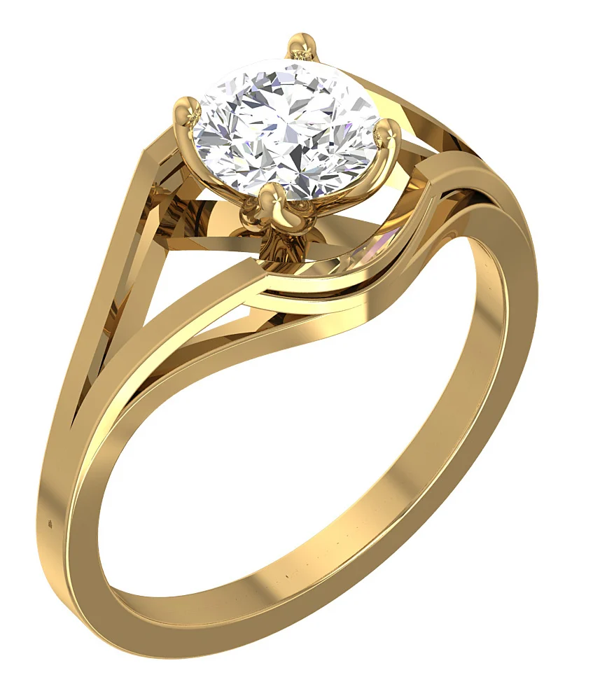 1.00 Carat Round Brilliant Lab Grown Diamond Solitaire Ring (F Color, VS Clarity) - Image 3
