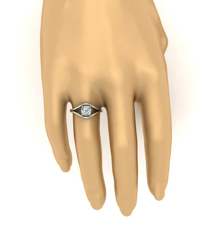 1.00 Carat Round Brilliant Lab Grown Diamond Solitaire Ring (F Color, VS Clarity) - Image 7