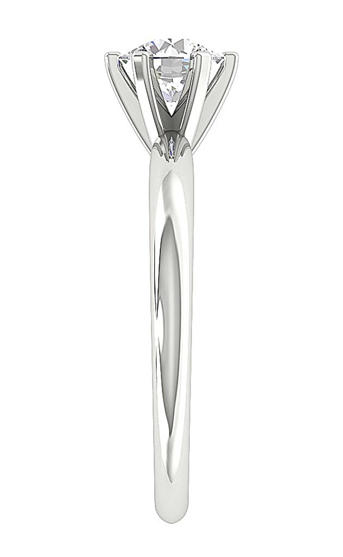 Timeless 6 Prong Solitaire Lab-Grown Diamond Engagement Ring 0.50-1.00 Ct 14K Solid Gold - Image 7