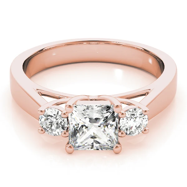 1.05-1.85ct Square Princess Round Cut Three-Stone Lab-Grown Diamond Ring | F Color VS Clarity - Image 11