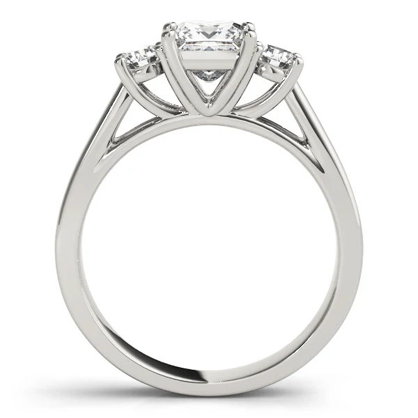 1.05-1.85ct Square Princess Round Cut Three-Stone Lab-Grown Diamond Ring | F Color VS Clarity - Image 6