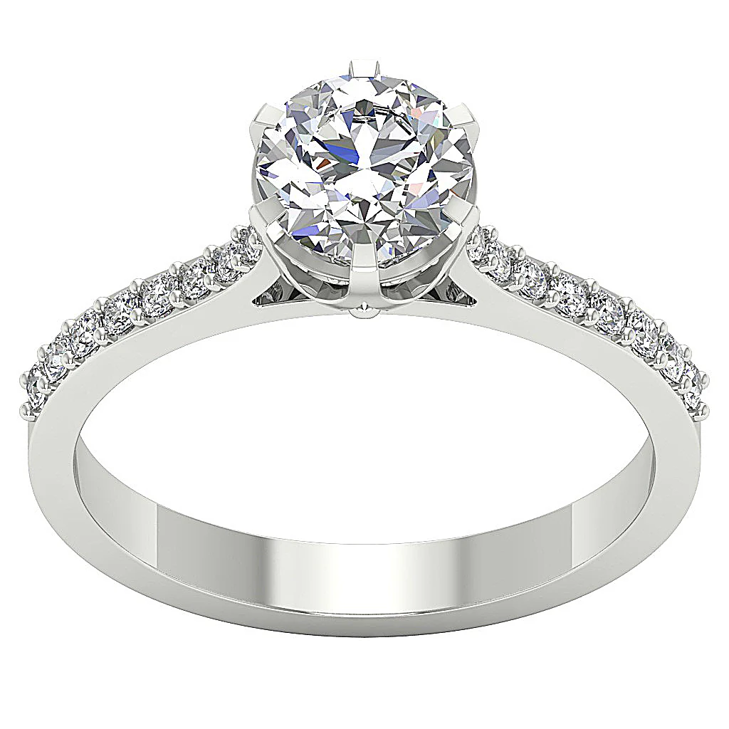 1.25 CT Round Brilliant Cut Lab Grown Diamond Solitaire Ring (F Color, VS Clarity) - Image 4