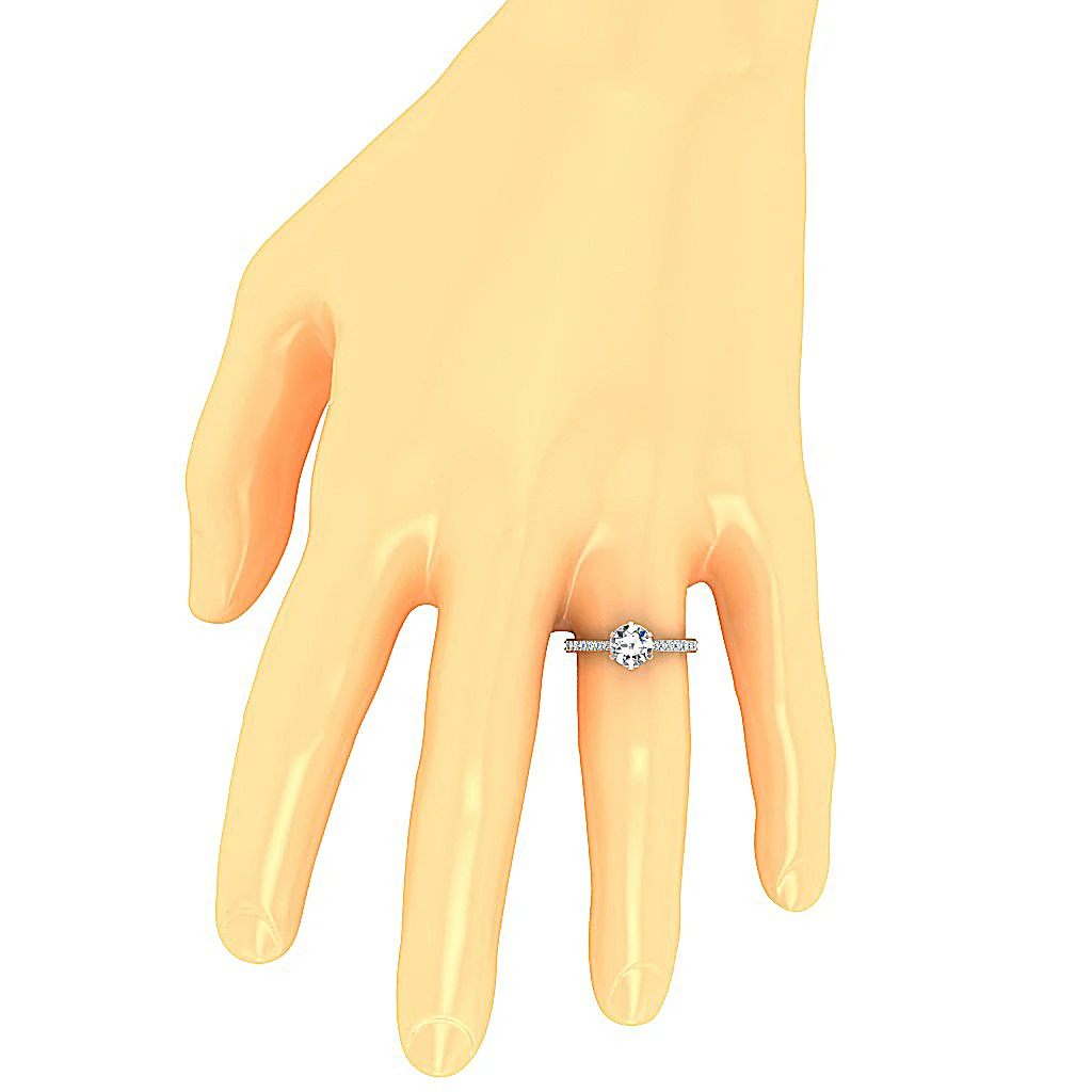 1.25 CT Round Brilliant Cut Lab Grown Diamond Solitaire Ring (F Color, VS Clarity) - Image 7