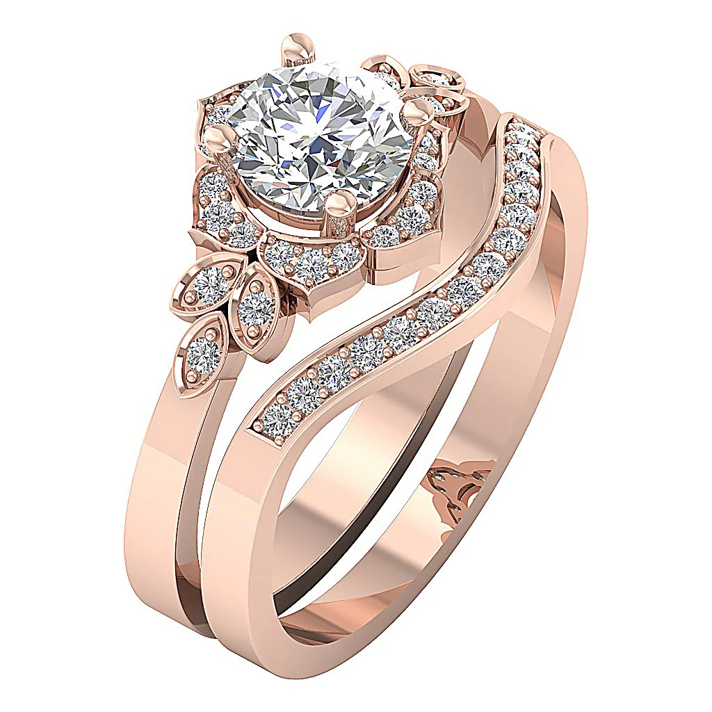 1.30Ct Lab Grown Diamond Bridal Ring | Certified Sustainable Wedding Band - Image 3