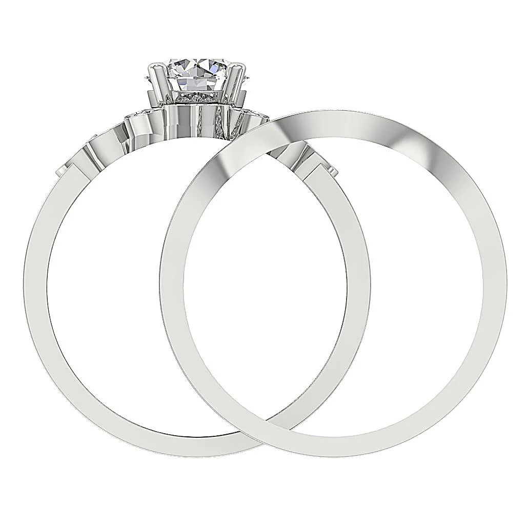 1.30Ct Lab Grown Diamond Bridal Ring | Certified Sustainable Wedding Band - Image 5