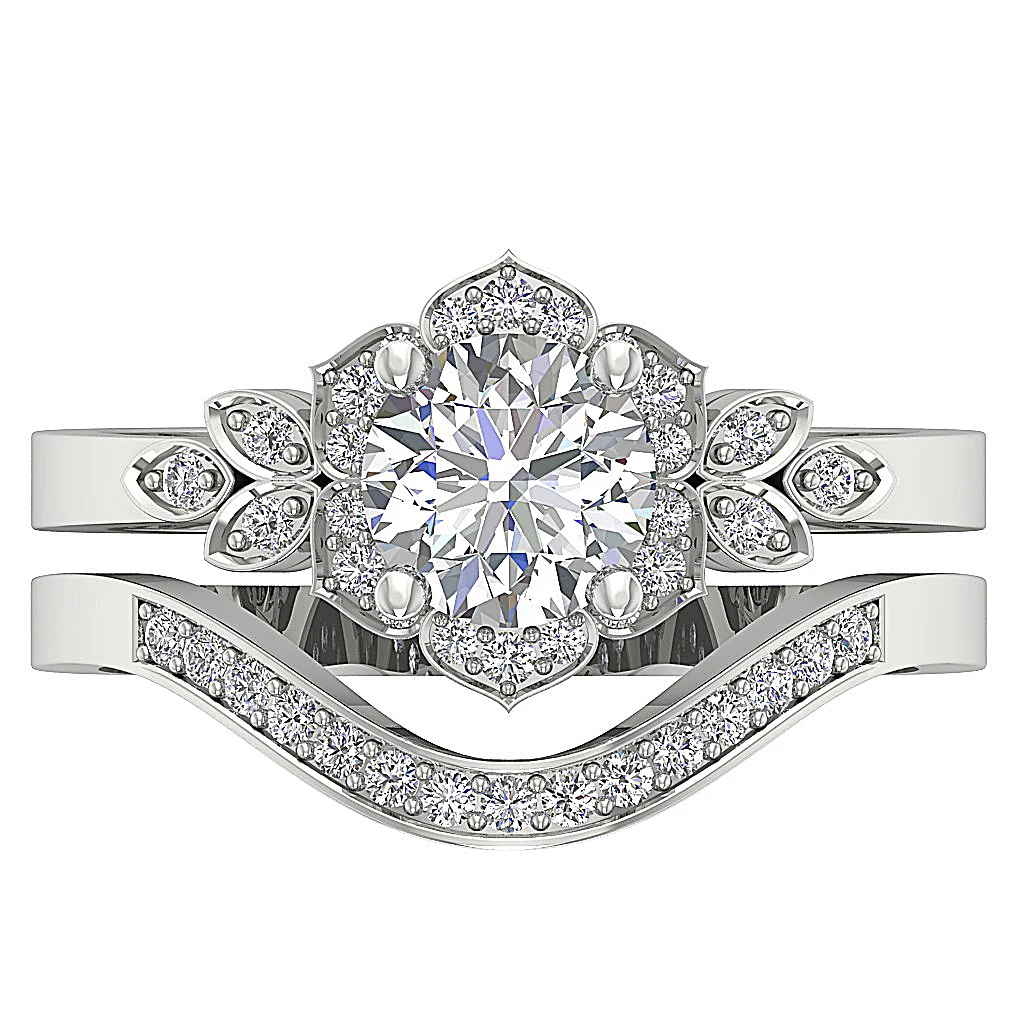 1.30Ct Lab Grown Diamond Bridal Ring | Certified Sustainable Wedding Band - Image 6