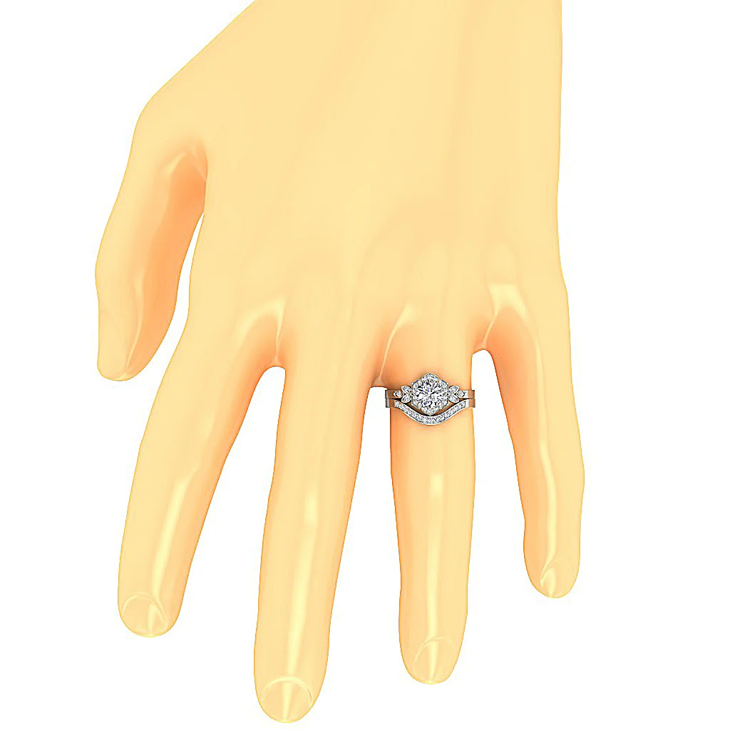 1.30Ct Lab Grown Diamond Bridal Ring | Certified Sustainable Wedding Band - Image 7