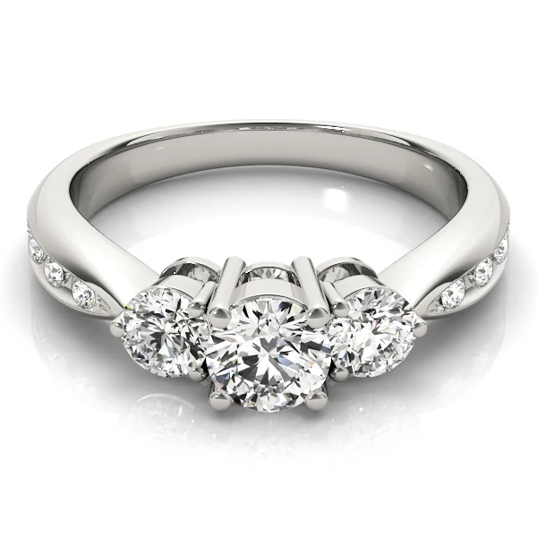 1.33ct Round Brilliant Lab-Grown Diamond Three-Stone Ring | F-VS - Image 10