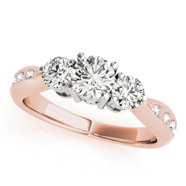 1.33ct Round Brilliant Lab-Grown Diamond Three-Stone Ring | F-VS - Image 3