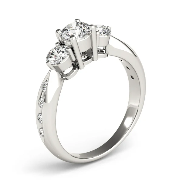 1.33ct Round Brilliant Lab-Grown Diamond Three-Stone Ring | F-VS - Image 9