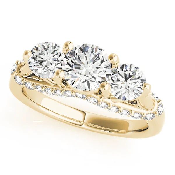 1.45Ct Round Lab Grown Diamond Ring - 14k White/Yellow/Rose Gold - Prong Setting - Image 2