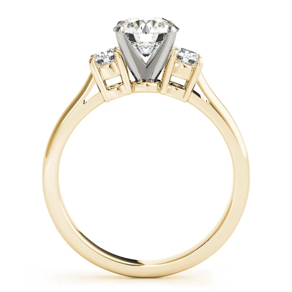 1.50 Carat Round Cut Lab Grown Diamond 3 Stone Wedding Ring in 14K Gold - Image 4
