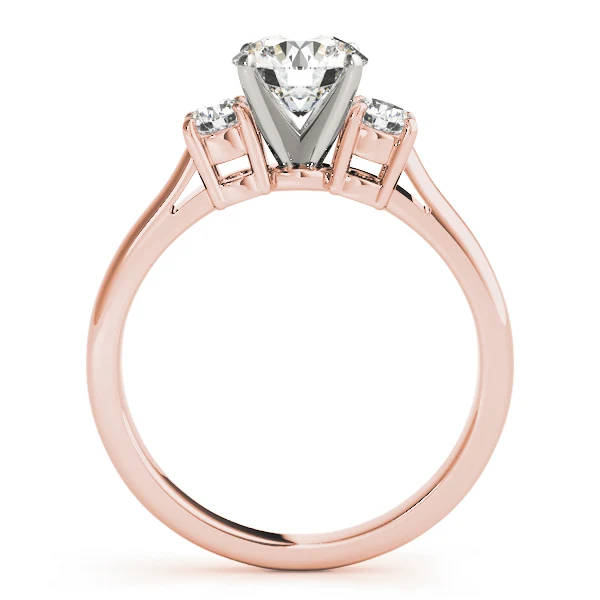 1.50 Carat Round Cut Lab Grown Diamond 3 Stone Wedding Ring in 14K Gold - Image 5