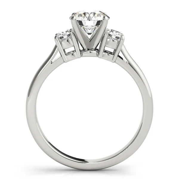 1.50 Carat Round Cut Lab Grown Diamond 3 Stone Wedding Ring in 14K Gold - Image 6