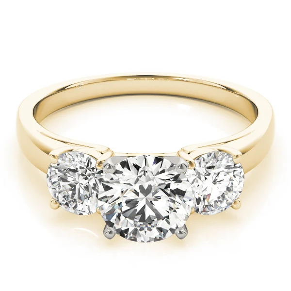 1.50ct Round Brilliant Lab-Grown Diamond Three-Stone Wedding Ring | F-VS - Image 10
