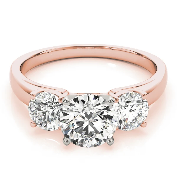 1.50ct Round Brilliant Lab-Grown Diamond Three-Stone Wedding Ring | F-VS - Image 11