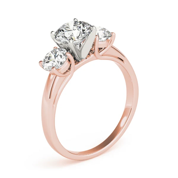 1.50ct Round Brilliant Lab-Grown Diamond Three-Stone Wedding Ring | F-VS - Image 8