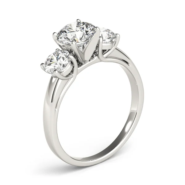 1.50ct Round Brilliant Lab-Grown Diamond Three-Stone Wedding Ring | F-VS - Image 9