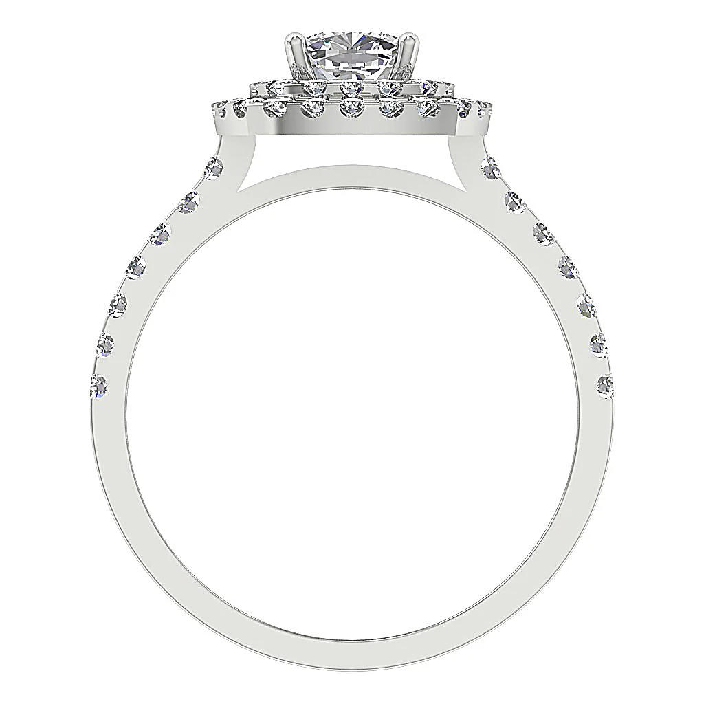 1.60 Ct Cushion Round Lab Grown Diamond Solitaire Ring in 14K White, Yellow or Rose Gold (VS F) - Image 5