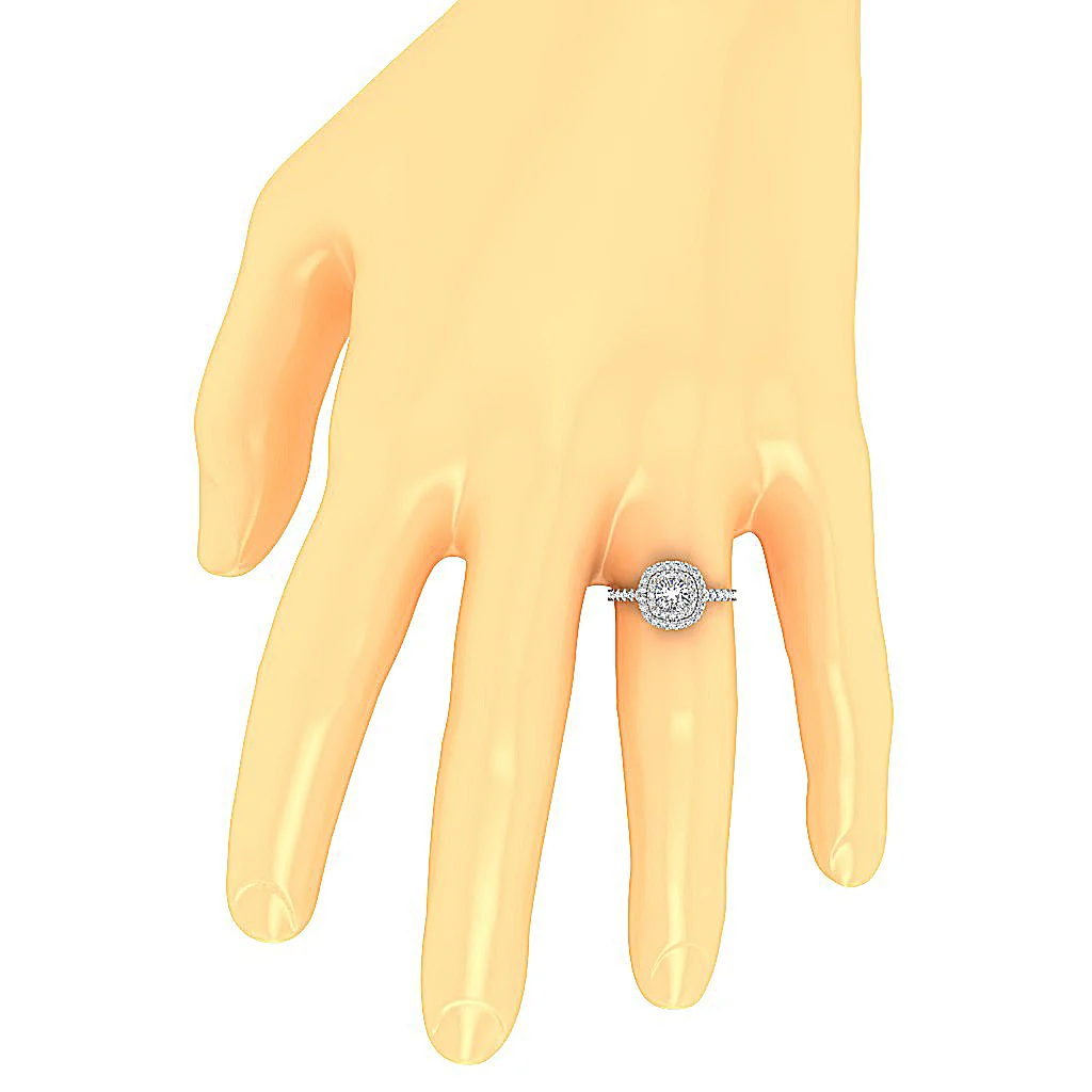 1.60 Ct Cushion Round Lab Grown Diamond Solitaire Ring in 14K White, Yellow or Rose Gold (VS F) - Image 7