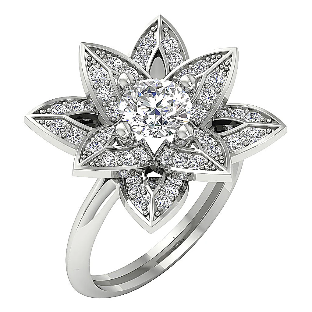 1.80 CT Round Brilliant Cut Lab Grown Diamond Solitaire Ring in 14K Gold - Image 2