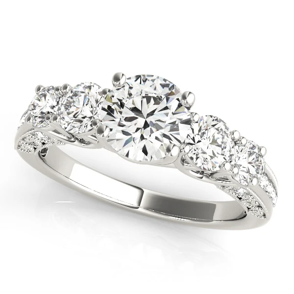 1.95 CT Round Cut Lab Grown Diamond Solitaire Engagement Ring
