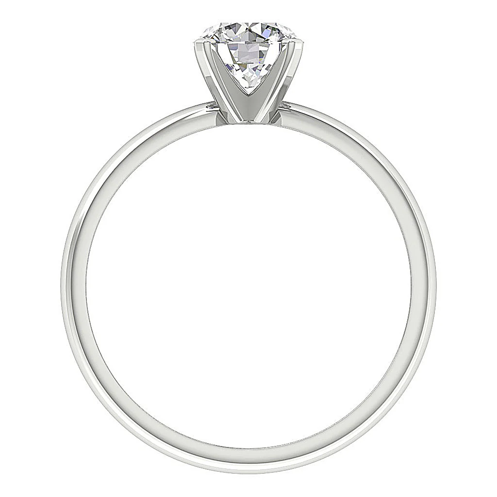 Round Brilliant Lab-Grown Diamond Solitaire Ring 0.50-1.00 Carat VS Clarity F Color 14K Rose Gold - Image 5