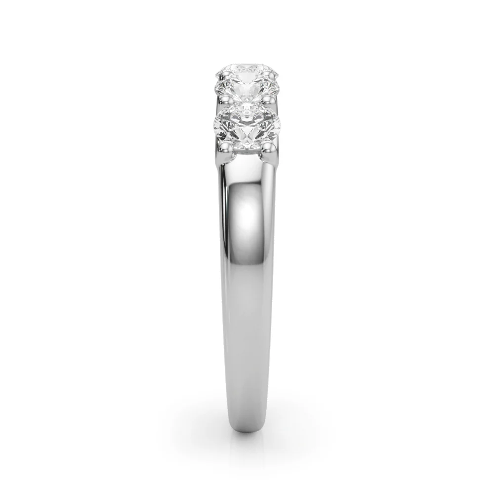 14K Gold Five-Stone U-Prong Lab Diamond Anniversary Band 1.00-2.50 Carat VS Clarity F Color - Image 10