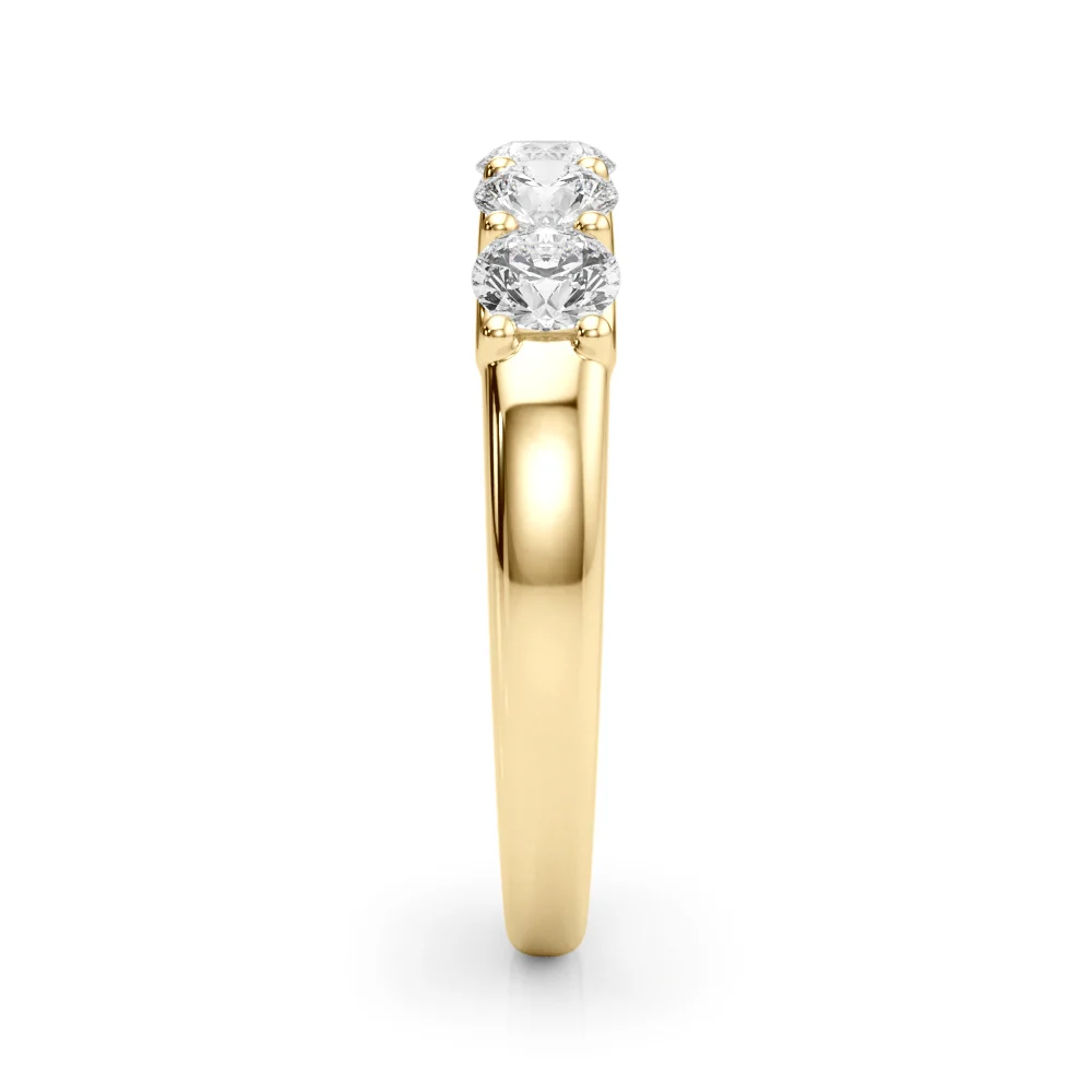 14K Gold Five-Stone U-Prong Lab Diamond Anniversary Band 1.00-2.50 Carat VS Clarity F Color - Image 11