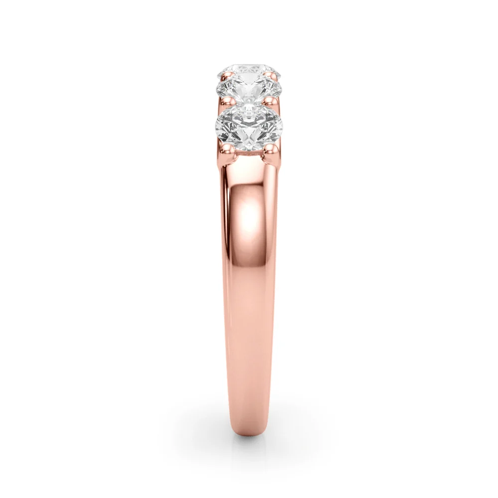 14K Gold Five-Stone U-Prong Lab Diamond Anniversary Band 1.00-2.50 Carat VS Clarity F Color - Image 12