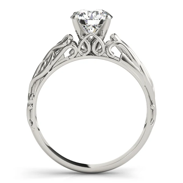 14K Gold Vintage Filigree Lab Grown Diamond Solitaire Engagement Ring VS F 1.00-3.00 Carat - Image 6