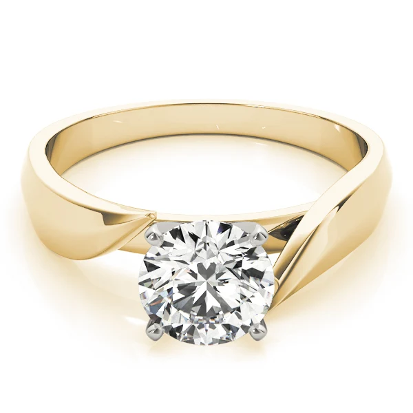 14K Gold VS F 1.00-2.00 Ct Round Cut Lab Grown Diamond Solitaire Engagement Bypass Twist Band Ring for Women - Image 11
