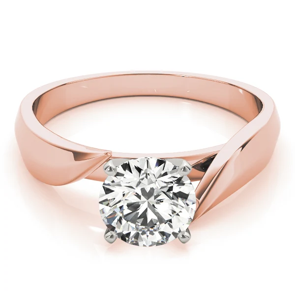 14K Gold VS F 1.00-2.00 Ct Round Cut Lab Grown Diamond Solitaire Engagement Bypass Twist Band Ring for Women - Image 12