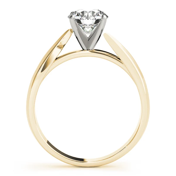 14K Gold VS F 1.00-2.00 Ct Round Cut Lab Grown Diamond Solitaire Engagement Bypass Twist Band Ring for Women - Image 4