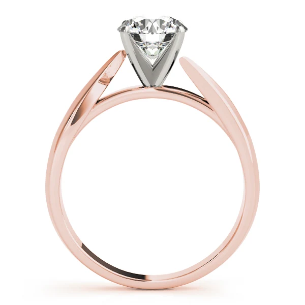 14K Gold VS F 1.00-2.00 Ct Round Cut Lab Grown Diamond Solitaire Engagement Bypass Twist Band Ring for Women - Image 5