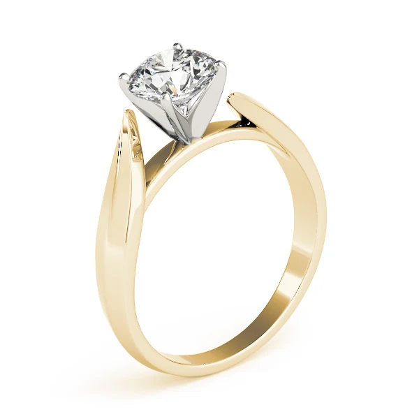 14K Gold VS F 1.00-2.00 Ct Round Cut Lab Grown Diamond Solitaire Engagement Bypass Twist Band Ring for Women - Image 7