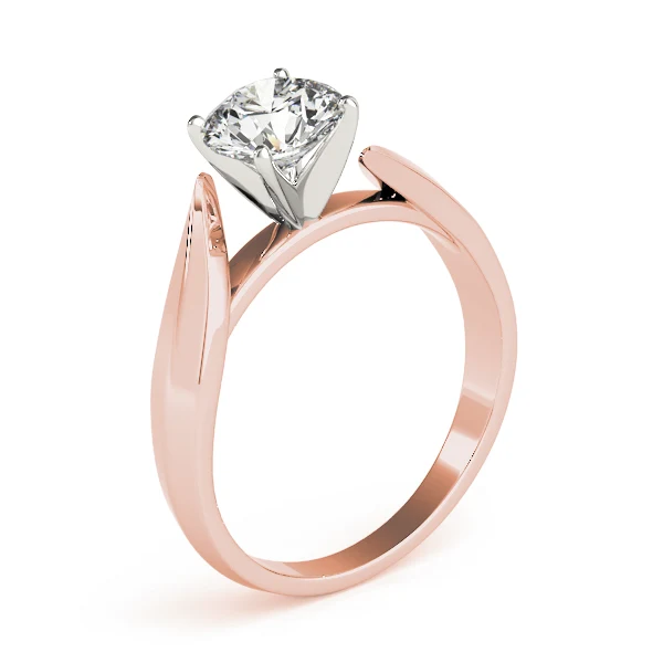 14K Gold VS F 1.00-2.00 Ct Round Cut Lab Grown Diamond Solitaire Engagement Bypass Twist Band Ring for Women - Image 8