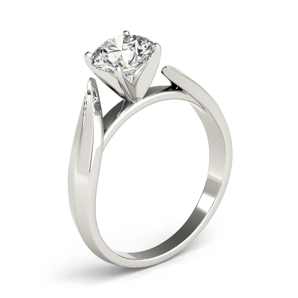 14K Gold VS F 1.00-2.00 Ct Round Cut Lab Grown Diamond Solitaire Engagement Bypass Twist Band Ring for Women - Image 9