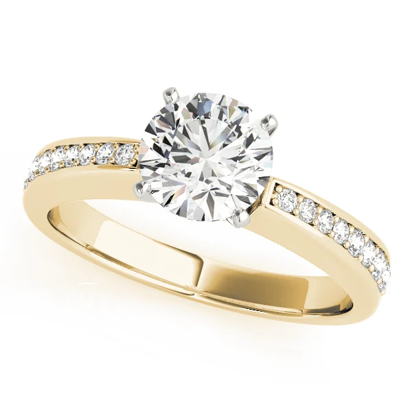14k Gold VS F 1.25 Carat Engagement Ring with Classic Round Cut Lab Grown Diamond For Women - Image 2