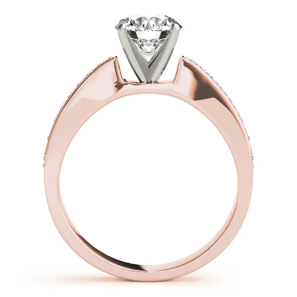 14k Gold VS F 1.25 Carat Engagement Ring with Classic Round Cut Lab Grown Diamond For Women - Image 5