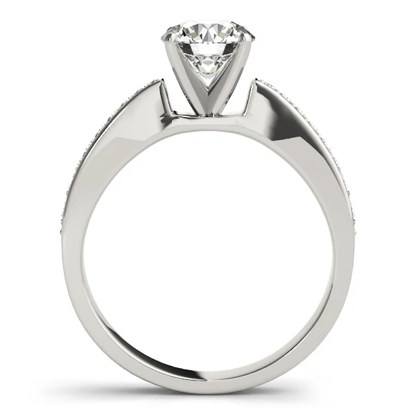 14k Gold VS F 1.25 Carat Engagement Ring with Classic Round Cut Lab Grown Diamond For Women - Image 6